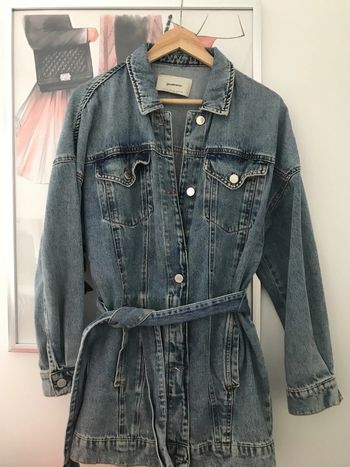 Veste longue en jean Stradivarius S 90’s y2k