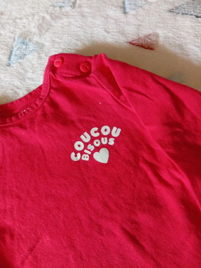 T-shirt coucou bisous - photo numéro 3