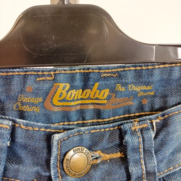 Jean slim Bonobo taille 34 vintage brut 100 % coton délavé coupe ajustée A1522 - photo numéro 5