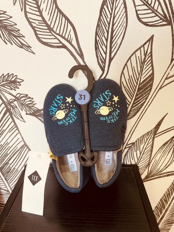 Pointure 31 pantoufles garçon Tex bleues marine * espace * 💙