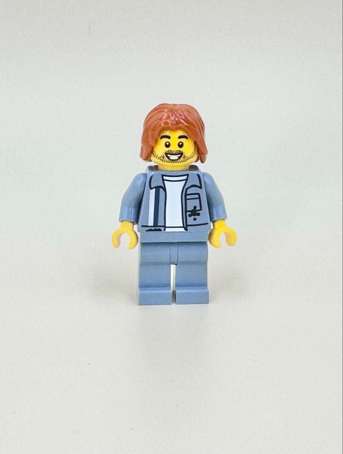 Lego City : Ouvrier à la Casse Automobile (visage double expression) - NEUF - photo numéro 2