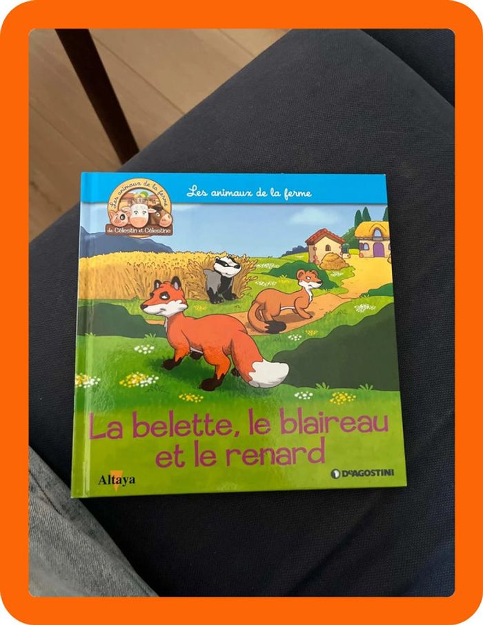 Livre pour enfants sur les animaux de la ferme altaya la belette le blaireau et le renard