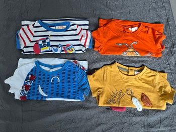 Lot t-shirt rigolo 6 mois