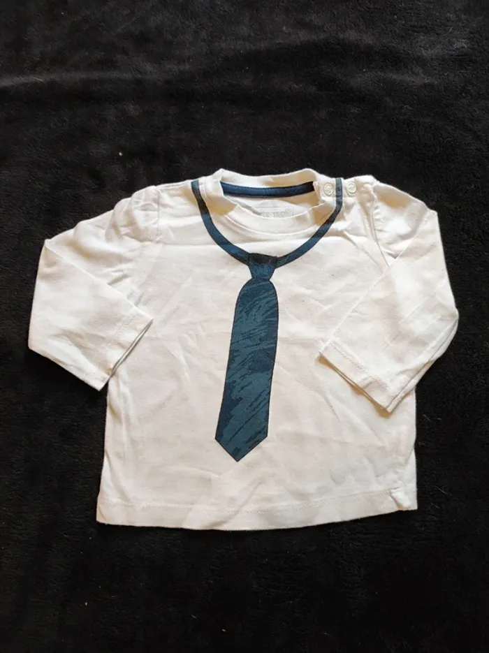 Lot 5 t-shirt manches longues 9 mois - photo numéro 14