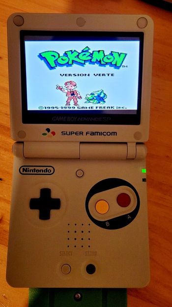 Game boy advance sp avec écran Ips modèle Super Famicom