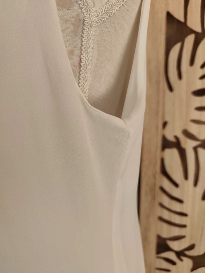 Robe fluide bas dentelle T 44 Cassis Collection - photo numéro 4