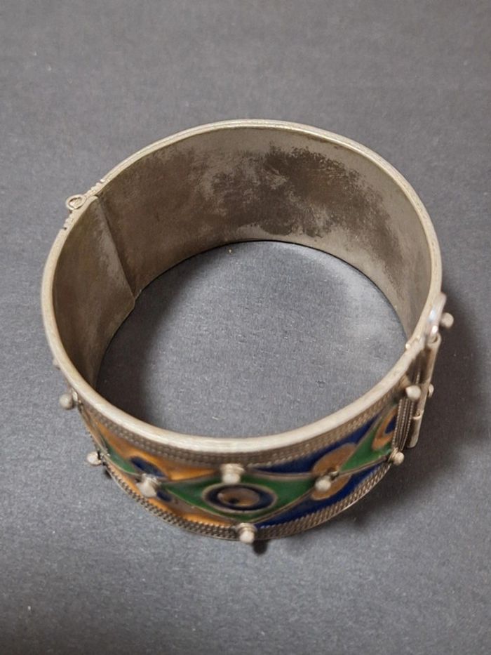 Manchette bracelet berbère ancien vintage - photo numéro 3