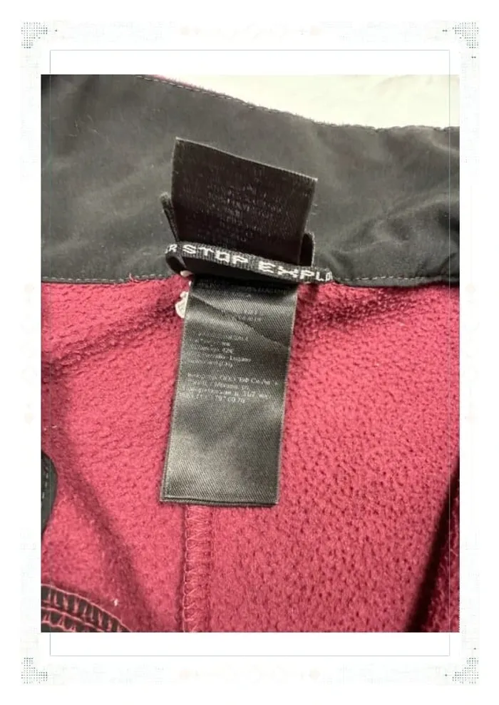 The North Face polaire bordeaux femme taille S full zip polyester - photo numéro 8