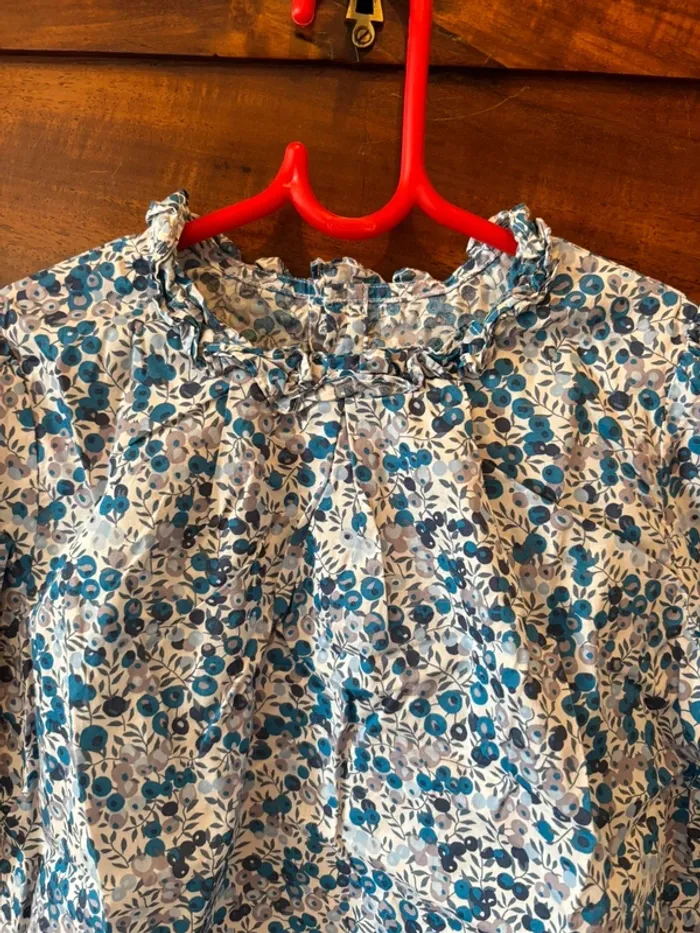 Blouse liberty Jacadi 8 ans parfait état - photo numéro 2