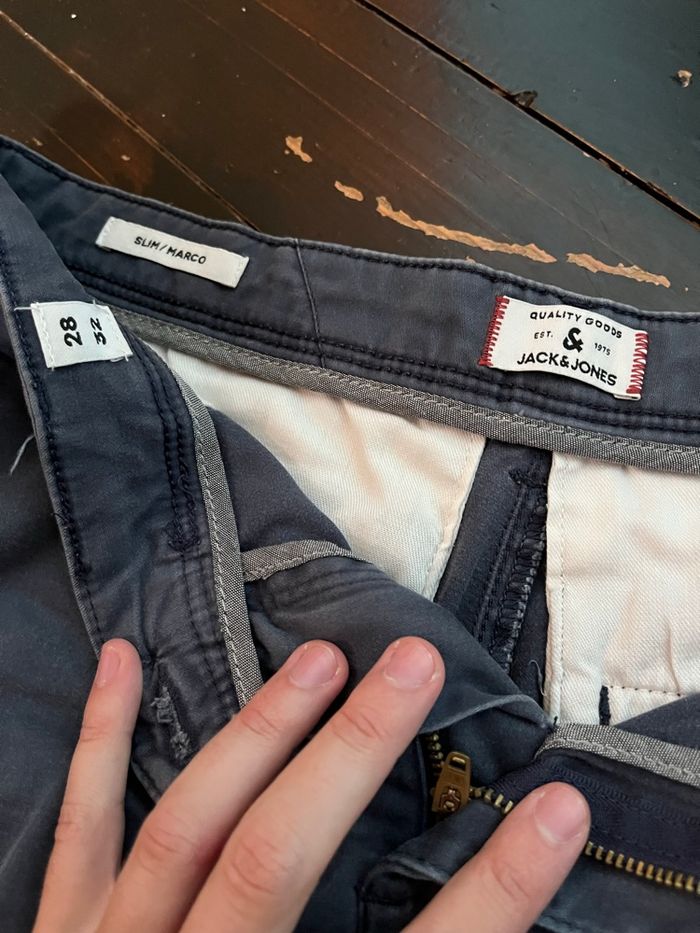 Pantalon Chino Jack & Jones Bleu Marine - photo numéro 2