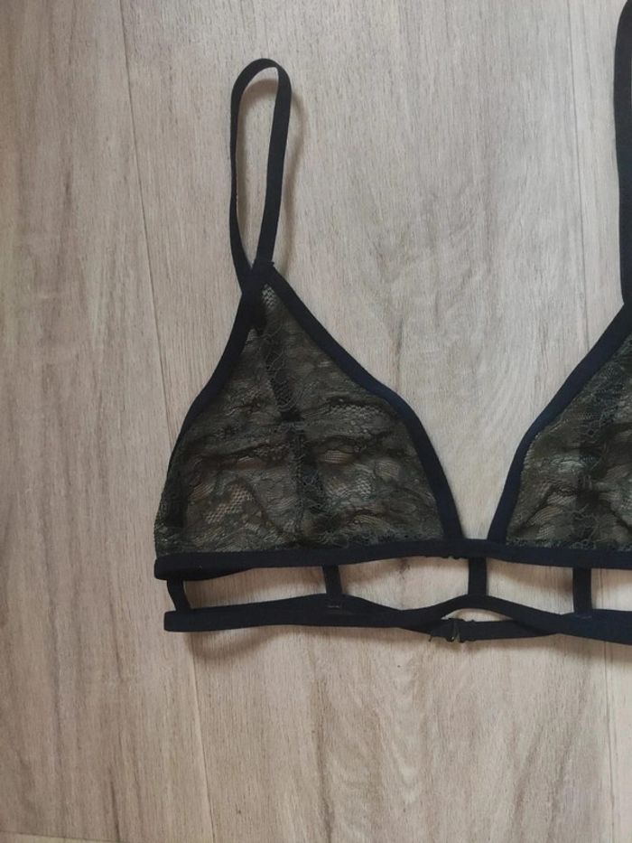 Undiz soutien-gorge dentelle kaki L - photo numéro 3