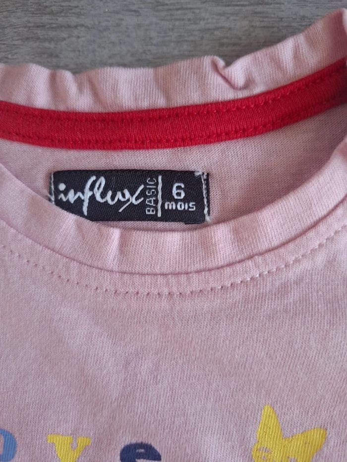 T-shirt papillon 6 mois - photo numéro 3