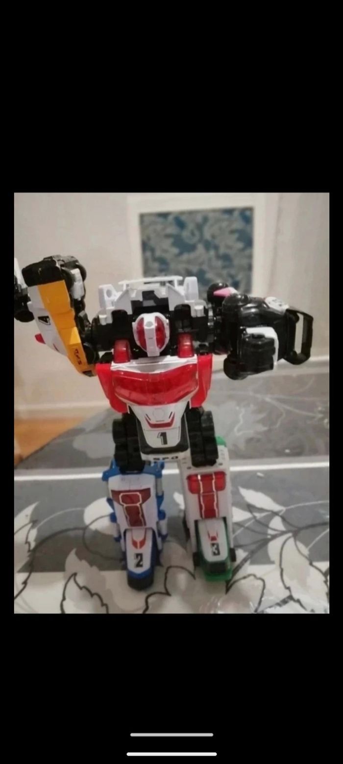 Robot Power Rangers S-P-D, DX Megazord Delta  Squad, Bandaï.  Année 2004 - photo numéro 6