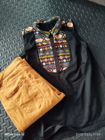 Lot jean skinny et top 