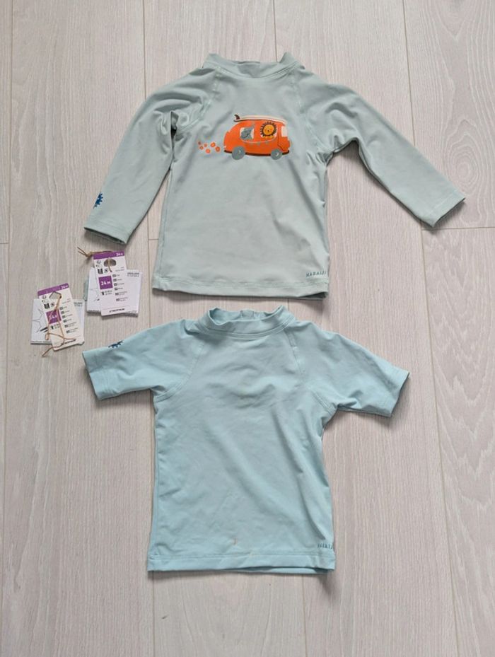 Lot 2 t-shirt de bain Anti uv 50+ - photo numéro 2