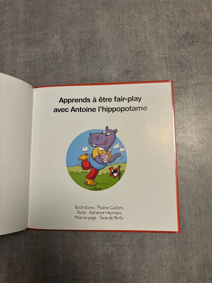 Livre apprend à être fair-play avec Antoine l’hippopotame - photo numéro 2