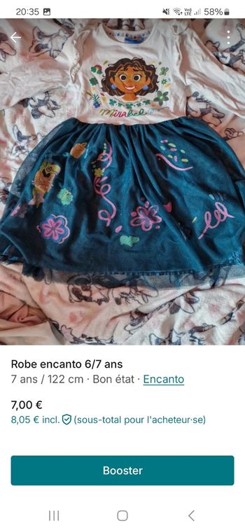 Robe encanto 6/7 ans