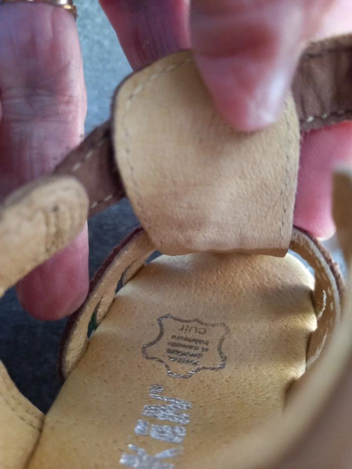 Sandalettes montantes en cuir - photo numéro 8