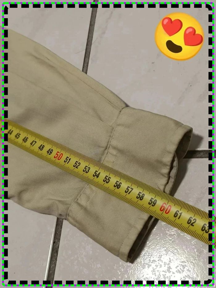 Chemise Ralph Lauren beige/jaune - Classic Fit - Taille M - photo numéro 14