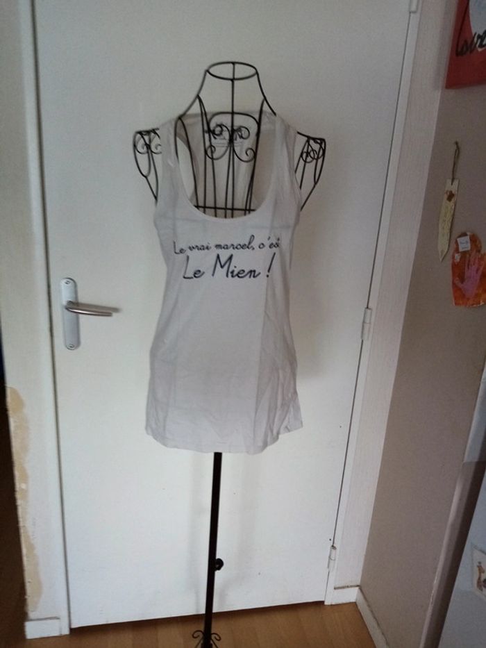 Joli débardeur avec écriture marrante - photo numéro 2
