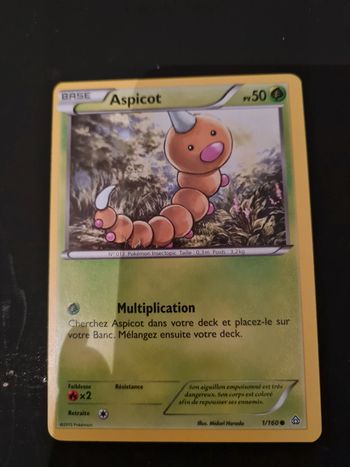 Carte pokemon aspicot