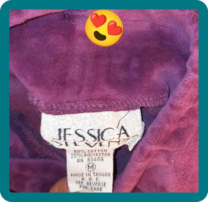 Sweat velour violet femme, taille M, coton - photo numéro 5