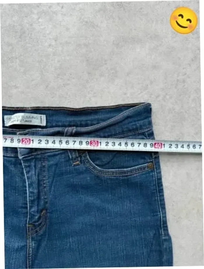 Jeans Levi's 512 W30 FR40 coupe droite bleu Femme Women pan531b - photo numéro 3