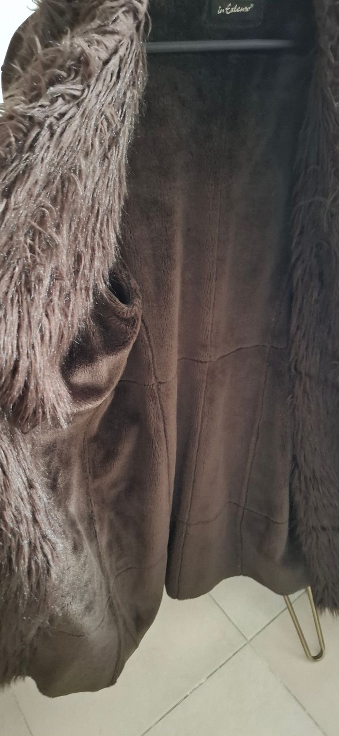 Manteau  daim femme marron - photo numéro 3