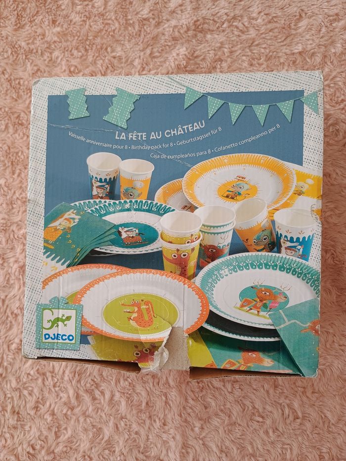 Vaisselle jetable anniversaire
