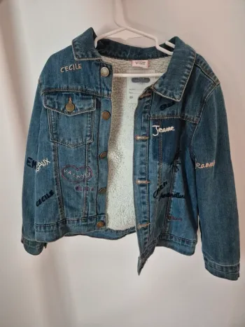 Veste en jean interrieur molletonné 8 ans tape à l'œil