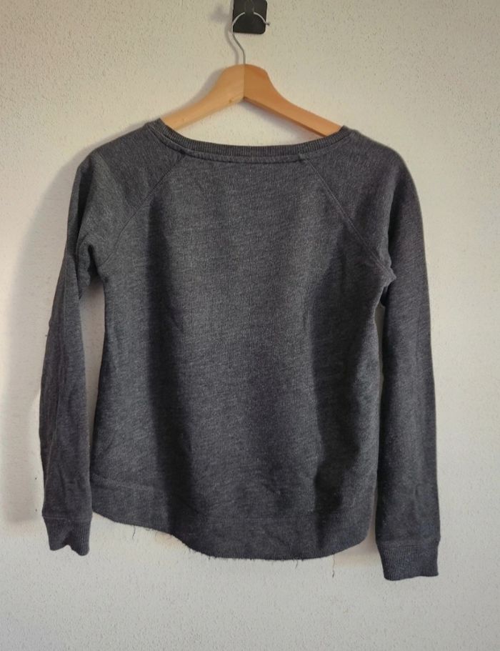 Sweat fin gris Jennyfer – Taille XS/S, motif tendance - photo numéro 4