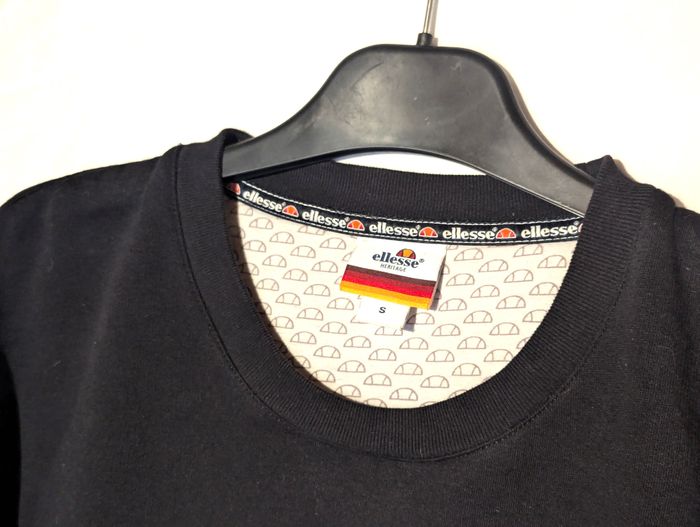 Sweat Ellesse Héritage Noir Gris Blanc 3 Parties Vêtement Tendance Mode Adolescents - photo numéro 2