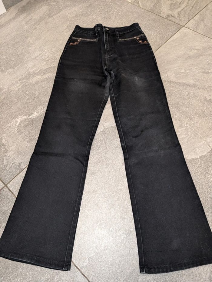 Pantalon jean noir femme 36/38