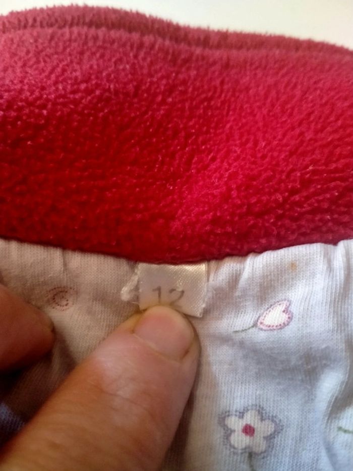 Veste polaire rouge fille 1 an - photo numéro 5