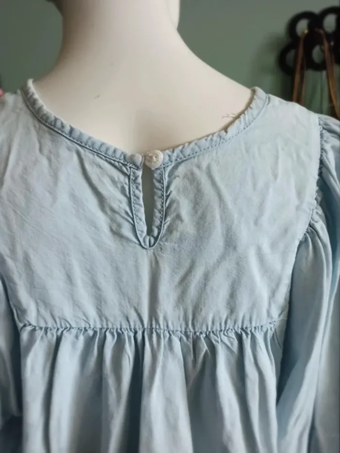 Blouse jean clair fin 38 - photo numéro 7