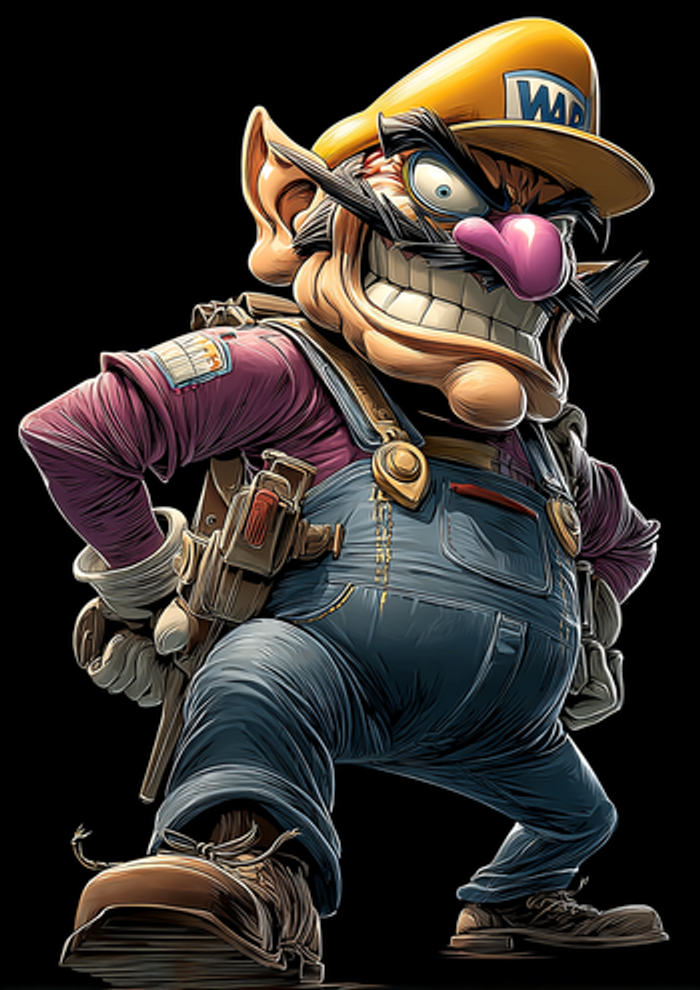 Poster métallique 30cm x 42cm Wario Mario Poster + aimant mural fourni. - photo numéro 3