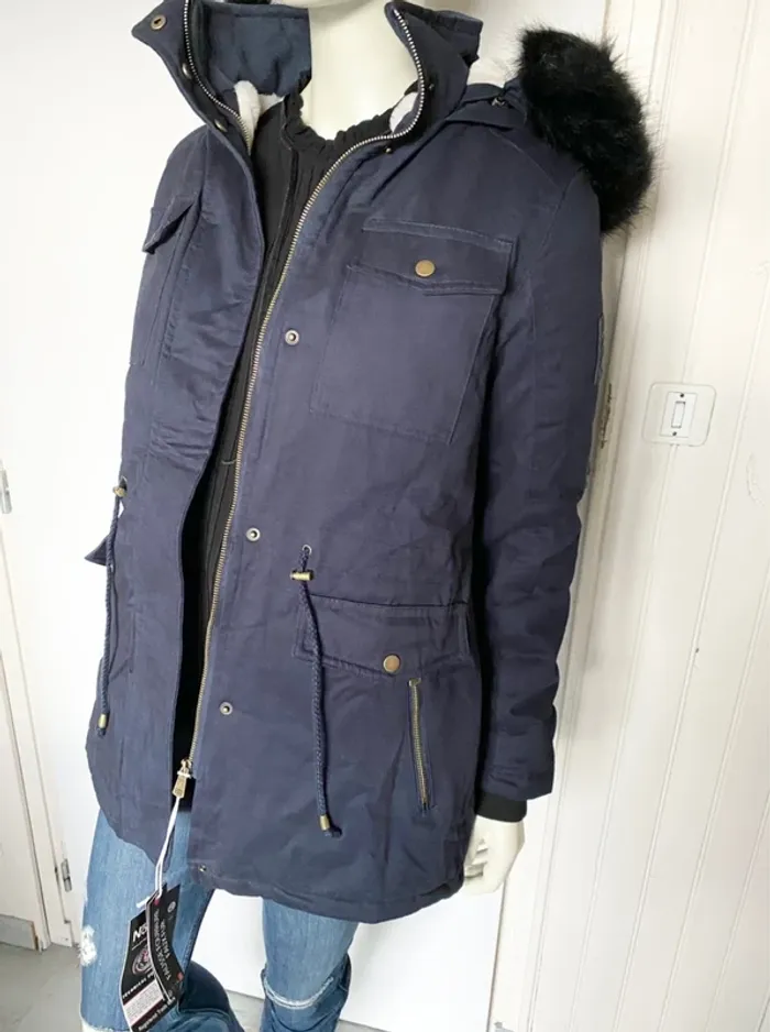 Parka Geographical Norway femme – Taille L/40 – bleu marine – Neuf avec étiquette - photo numéro 17