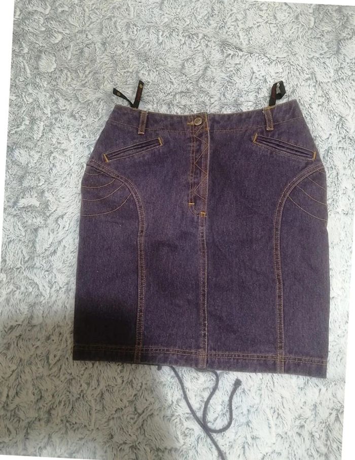 jupes en jean young collection violet taille 36
