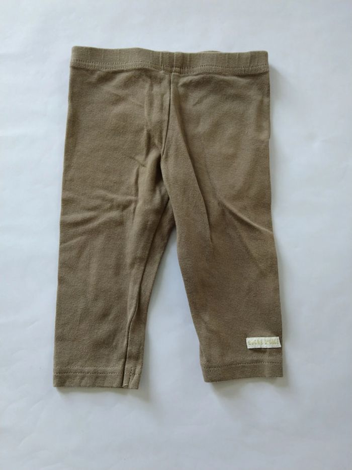 legging kaki sucre d'orge fille 3 mois