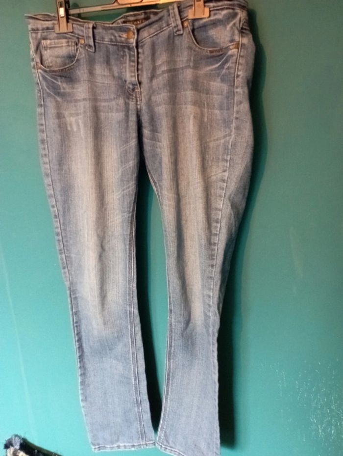 Jean vintage bleu délavé - photo numéro 3