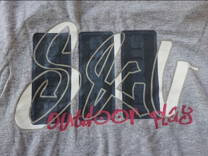 Haut de pyjama t-shirt ml gris bordeaux 8 ans garçon - photo numéro 3