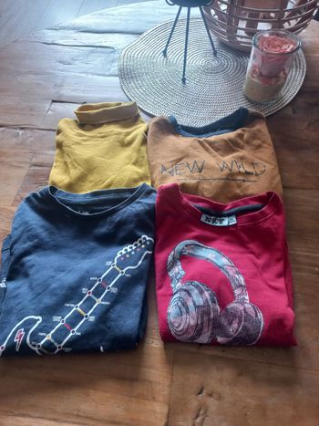Lot tee-shirts manches longues 4 ans