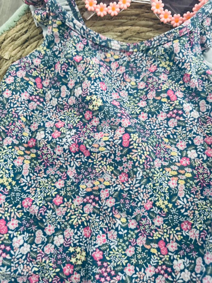 Maillot bain fille 3ans tao motif fleurie liberty - photo numéro 2