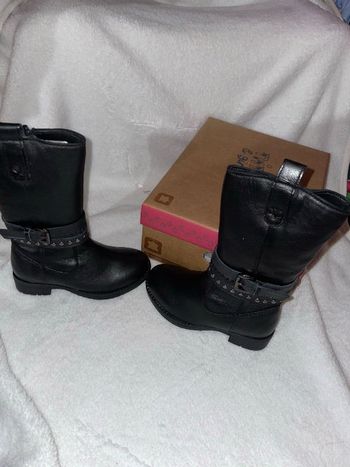 Bottes cuir noir