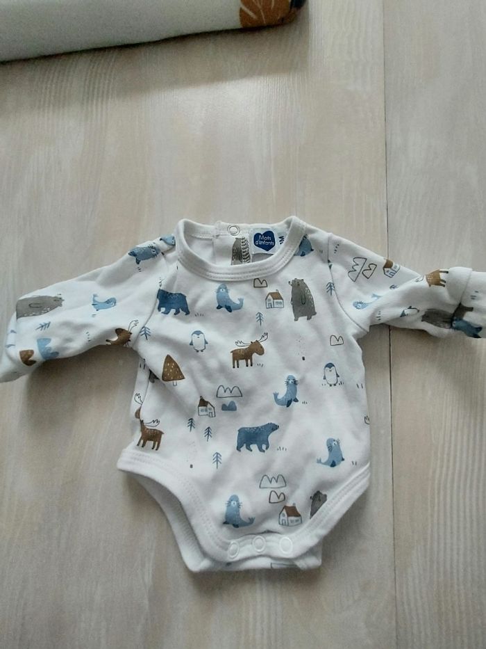 Ensemble Salopette chaude et body 1 mois - photo numéro 7