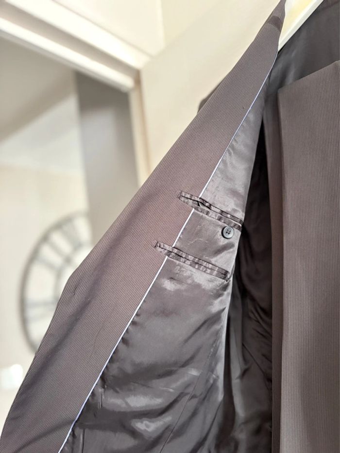 Costume Celio - Noir/gris à motif rayés - taille 38/M - photo numéro 4