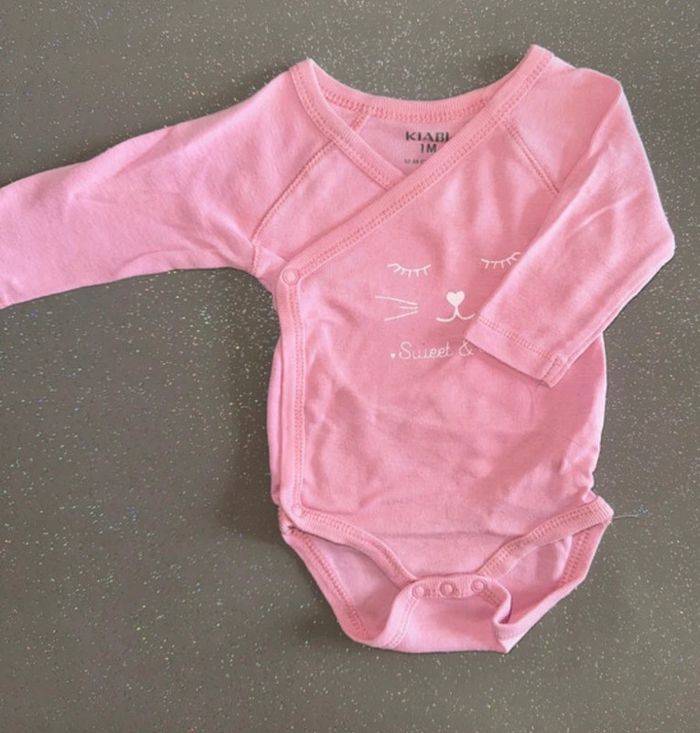 Lot de 6 bodies 1 mois manches longueSb - photo numéro 6