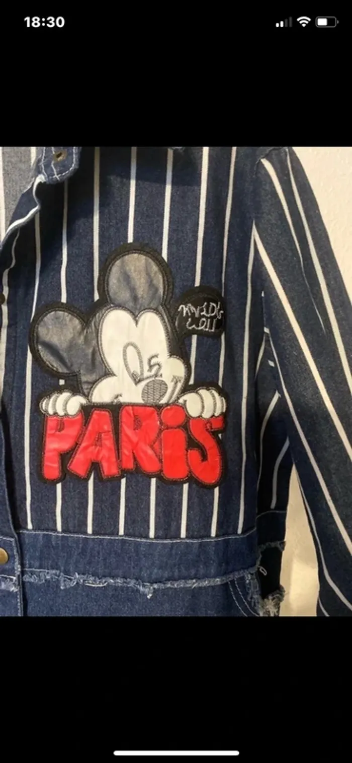 superbe veste en jean Mickey 48/50 Peter.Pan - photo numéro 2