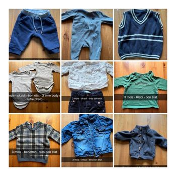 Lot 3 mois bébé garçon
