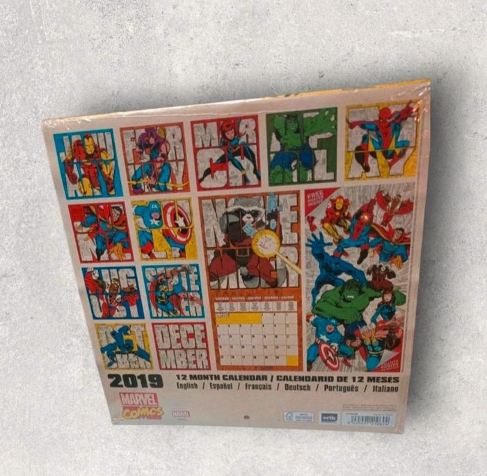 Calendrier Mural Marvel – Année 2019 – Collector Comics - photo numéro 2